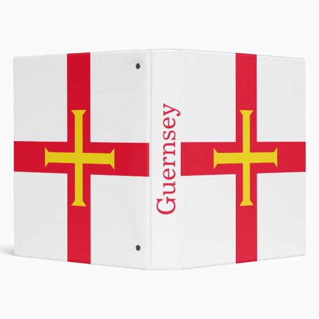 Guernsey Flag 3 Ring Binder (Background)