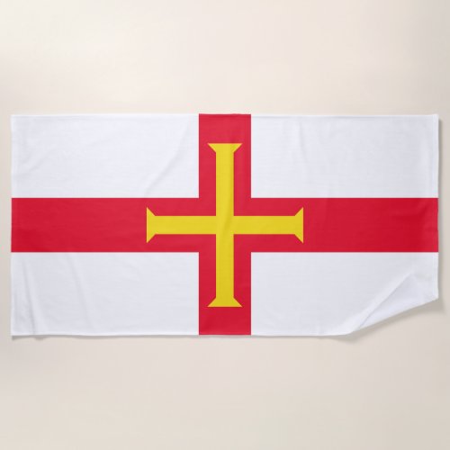 Guernsey Flag Beach Towel