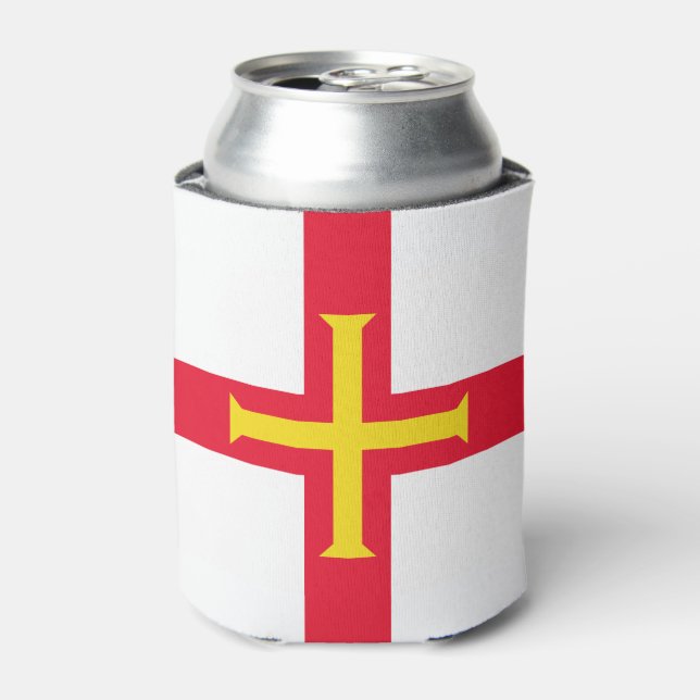 Guernsey Flag Can Cooler (Can Front)