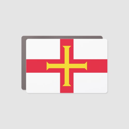 Guernsey Flag Car Magnet