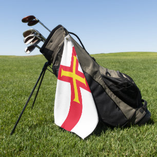 Guernsey flag golf towel