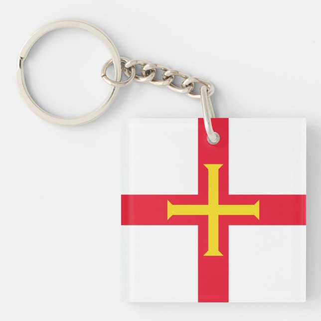 Guernsey Flag Keychain (Front)