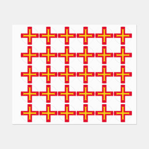 Guernsey flag labels