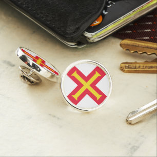 Guernsey flag lapel pin