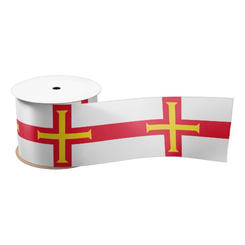 Guernsey Flag Satin Ribbon