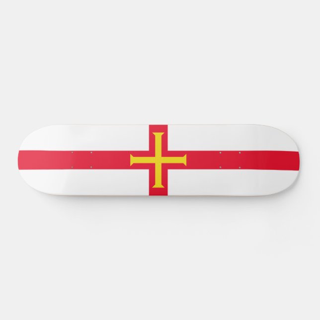 Guernsey Flag Skateboard (Horz)