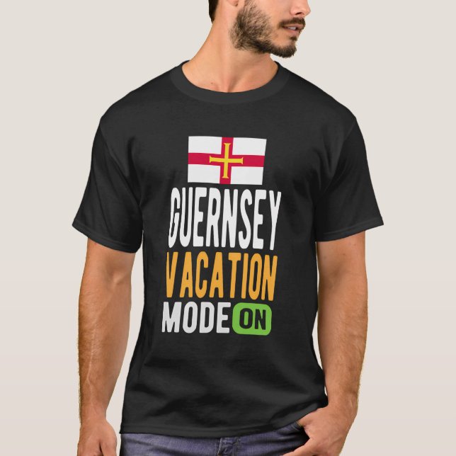 Guernsey Souvenir - Travel - Guernsey Vacation Mod T-Shirt (Front)