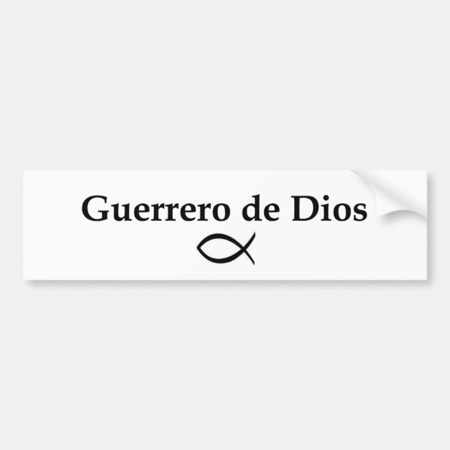 Guerrero de Dios Bumper Sticker (Front)