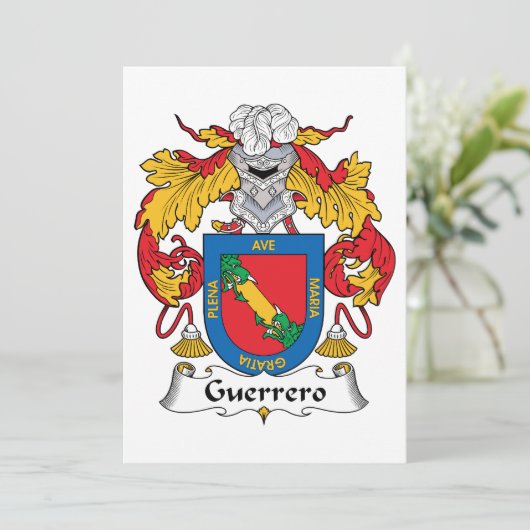 Guerrero Family Crest (Standing Front)