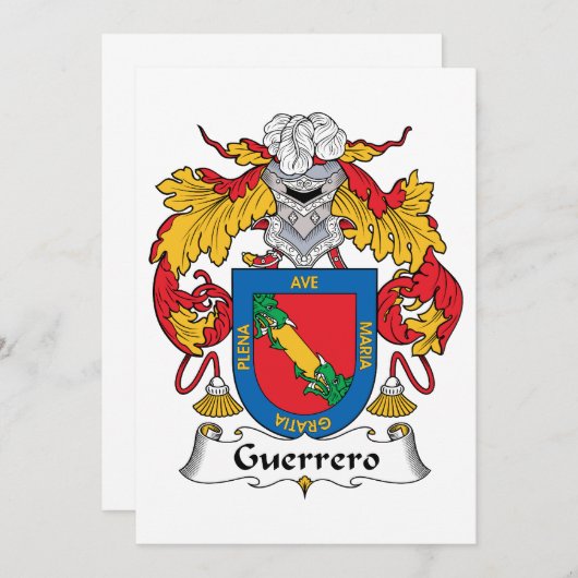 Guerrero Family Crest (Front/Back)