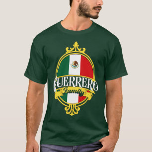 Guerrero Family Mexico Flag T-Shirt