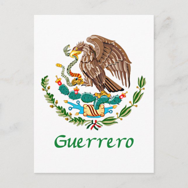 Guerrero Mexican Eagle Postcard (Front)