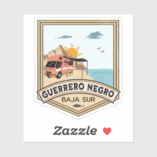 Guerrero Negro Baja California Sur Mexico Sticker (Sheet)