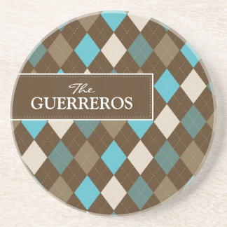 Guerreros Aqua/Chocolate Coaster