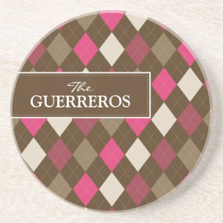 Guerreros Pink/Chocolate Coaster