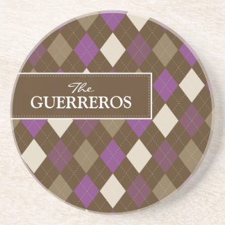 Guerreros Purple/Chocolate Coaster