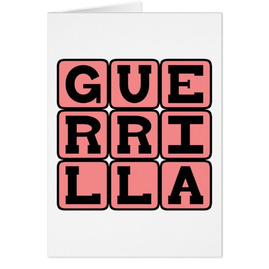 Guerrilla, Style of Warfare Cards (Front)