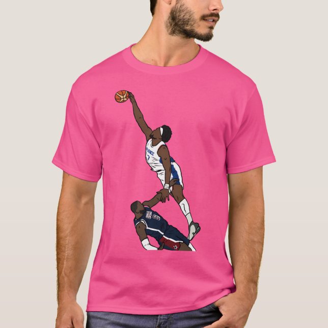 Guerschon Yabusele Dunks On Lebron T-Shirt (Front)