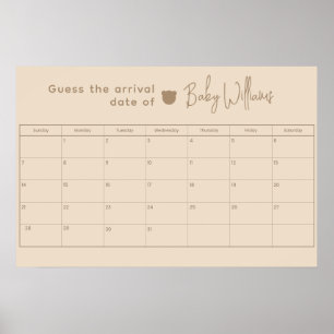 Guess baby date Game Poster