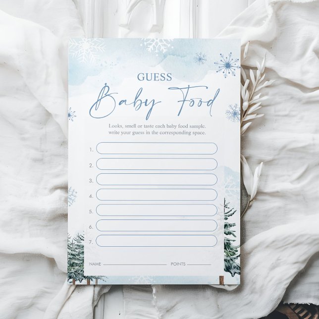 Guess Baby Food Game Cards - Baby Shower Game (Creator Uploaded)