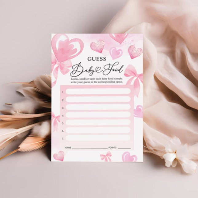 Guess Baby Food Game Cards - Valentines Game (Creator Uploaded)