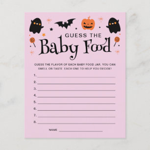 Guess Baby Food Halloween Witchy Baby Shower Game