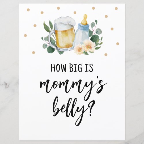Guess How Big Is Mommy Belly Sign Baby Is Brewing