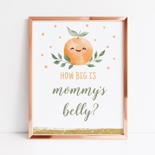 Guess How Big Is Mommy Belly Sign Little Cutie (Creator Uploaded)
