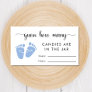 Guess How Many Candies Baby Boy Shower Game Enclosure Card