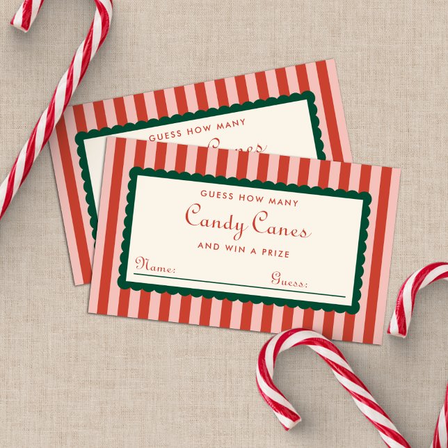 Guess How Many Christmas Holiday Game Card (Creator Uploaded)