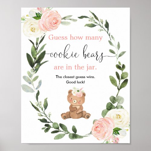Guess how many cookie bears are in the jar poster