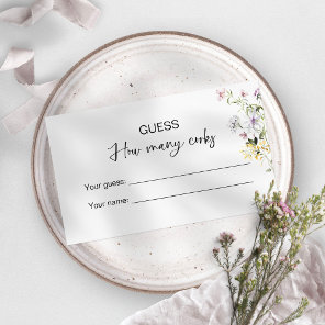 Guess How Many Corks Bridal Game Enclosure Card