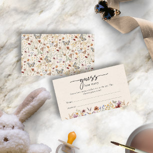 Guess How Many Game Card