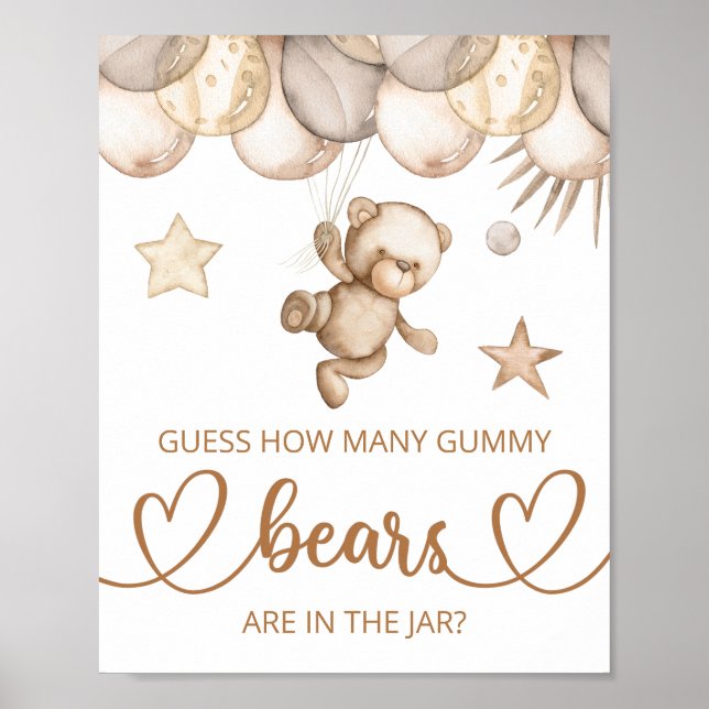 Guess how many gummy bears  poster (Front)