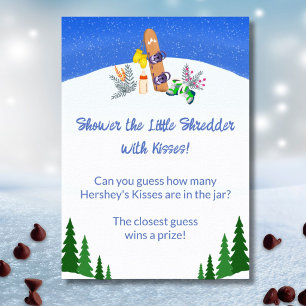 Guess How Many Kisses A Little Shredder Snowboard Poster
