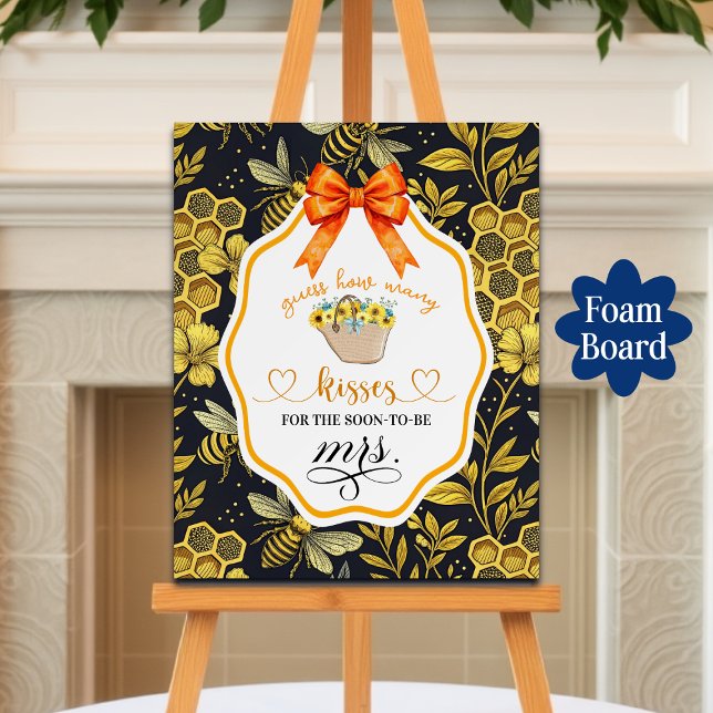 Guess How Many Kisses Bridal Shower Game Foam Board (Creator Uploaded)