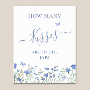 Guess How Many Kisses Bridal Shower  Poster