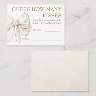 Guess How Many Kisses Game Cards - Chic Bow 