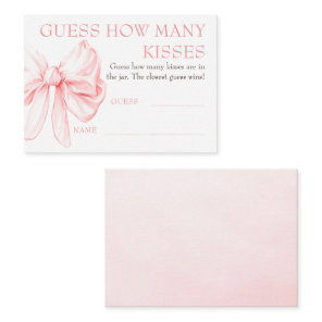 Guess How Many Kisses Game Cards - Chic Bow