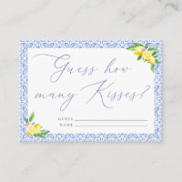 Guess how many kisses Lemon Blue Tile Positano