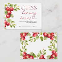 Guess How Many Kisses Modern Apple Bridal Shower