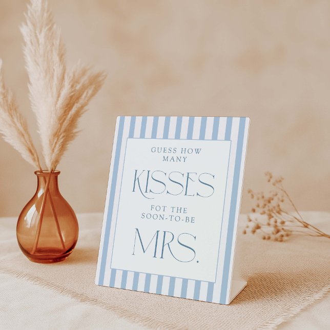 Guess How Many Kisses Pedestal Sign (Creator Uploaded)