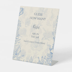 Guess How Many Kisses Pedestal Sign