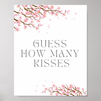 Guess How Many Kisses Sign For Bridal Shower