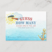 Guess How Many Nautical Baby Shower Game Card | Zazzle