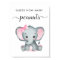 Guess How Many Peanuts Elephant Baby Girl Shower