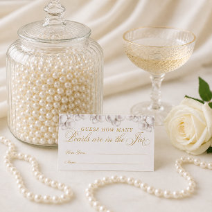 Guess How Many Pearls Are in the Jar Card