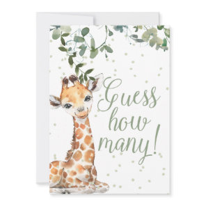 Guess How Many Small Baby Shower Poster Invitation