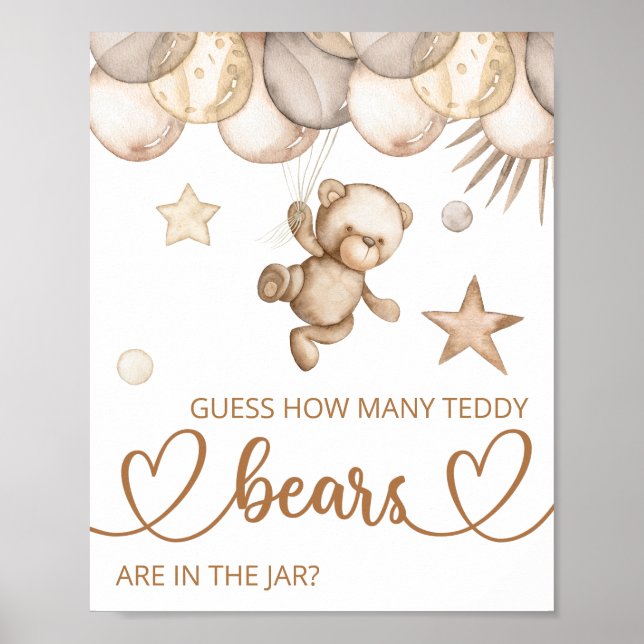 Guess how many teddy bears poster (Front)