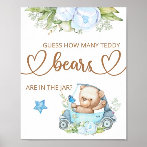 Guess how many teddy bears poster